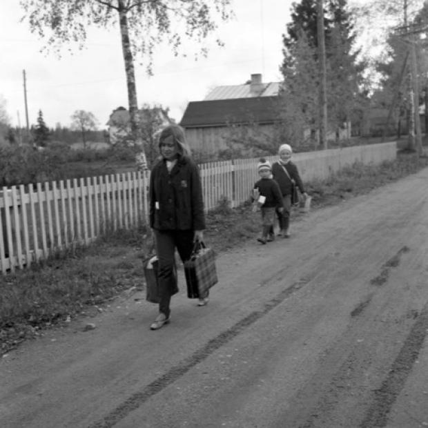 Barnasinne gammal bild skolbarn