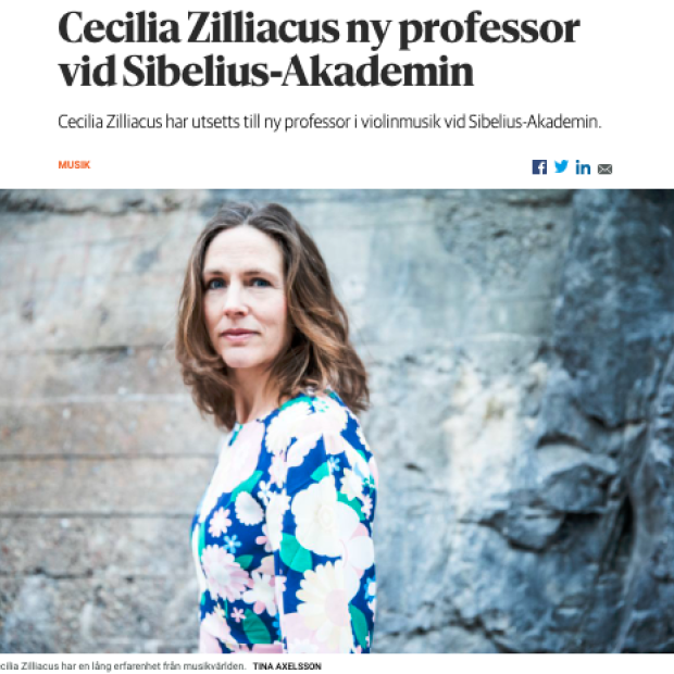 HBL 28.4.2023 Cecilia Zilliacus professor 