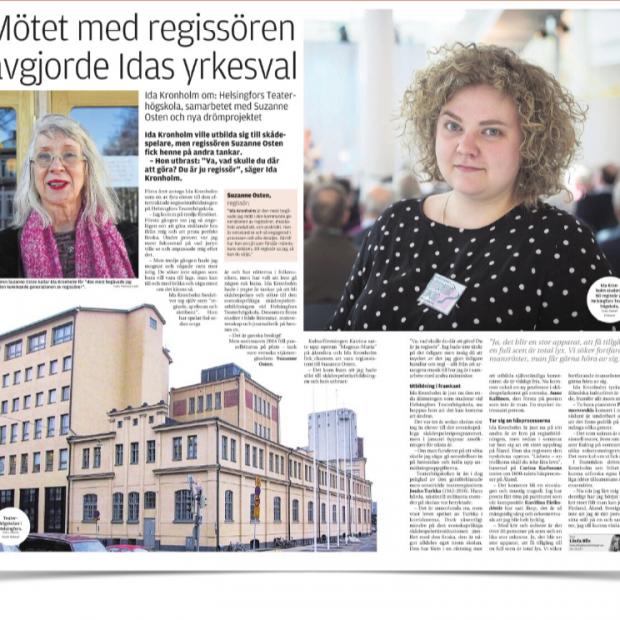 Reportage om Ida Kronholm som regisserar bla. operan "Lisbeta – en trollkona skall du icke leva"