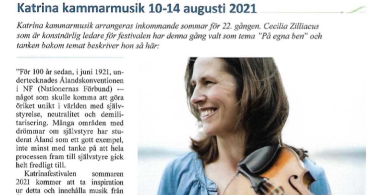 Nyset. Artikel kom Katrina Kammarmusik 10-14 augusti 2021