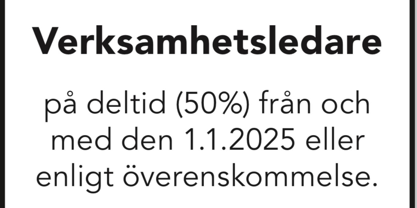 verksamhetsledare