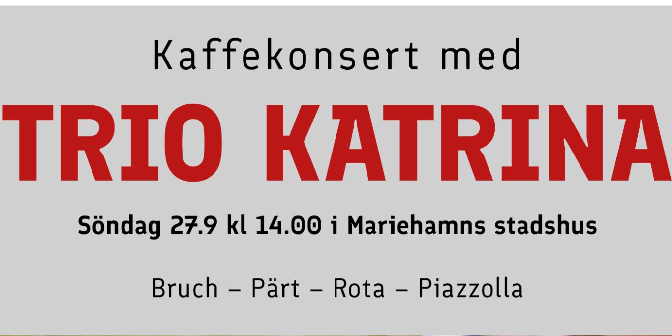 Kaffekonsert med Trio Katrina