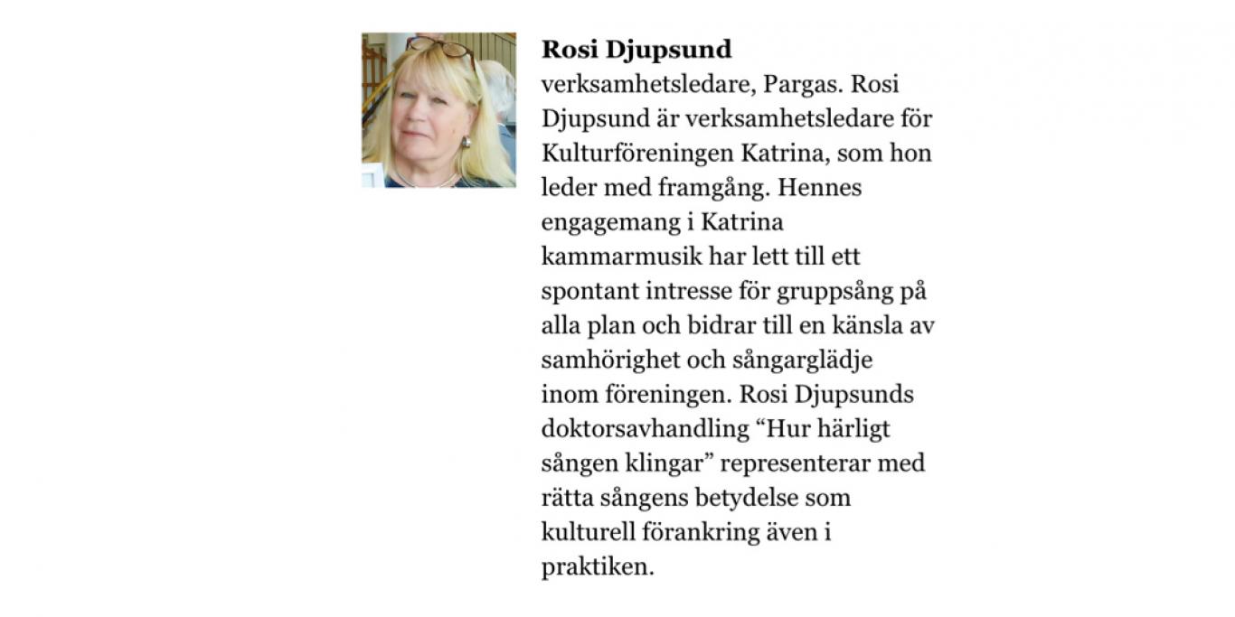 Rosi Djupsund får medalj, liten bild